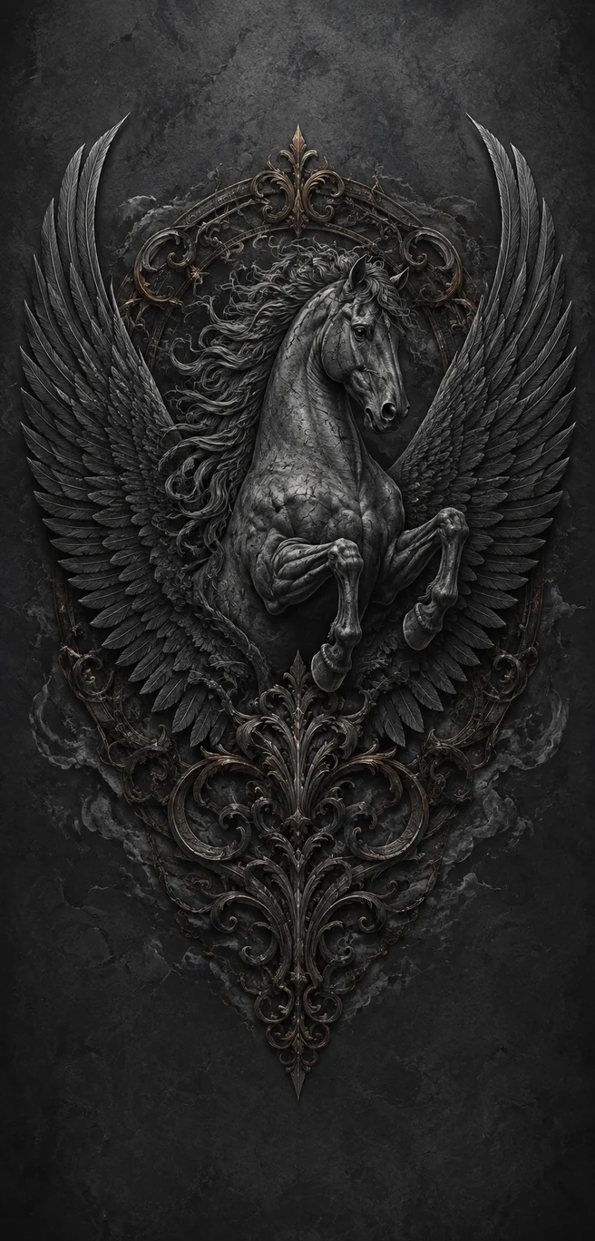 Pegaso de carbón