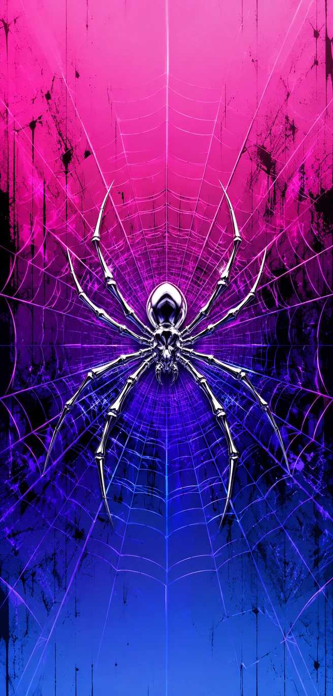 Araña cromada