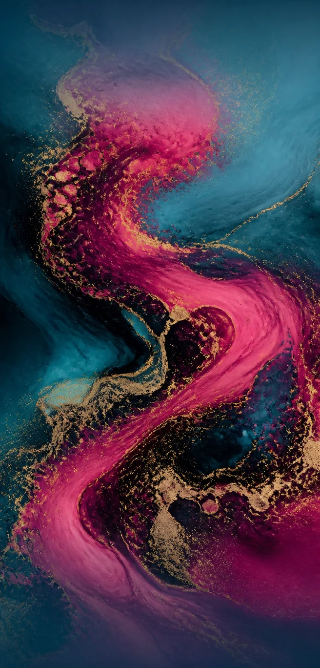 Corriente de tinta fucsia