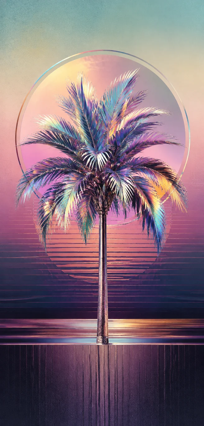 Palmera holográfica