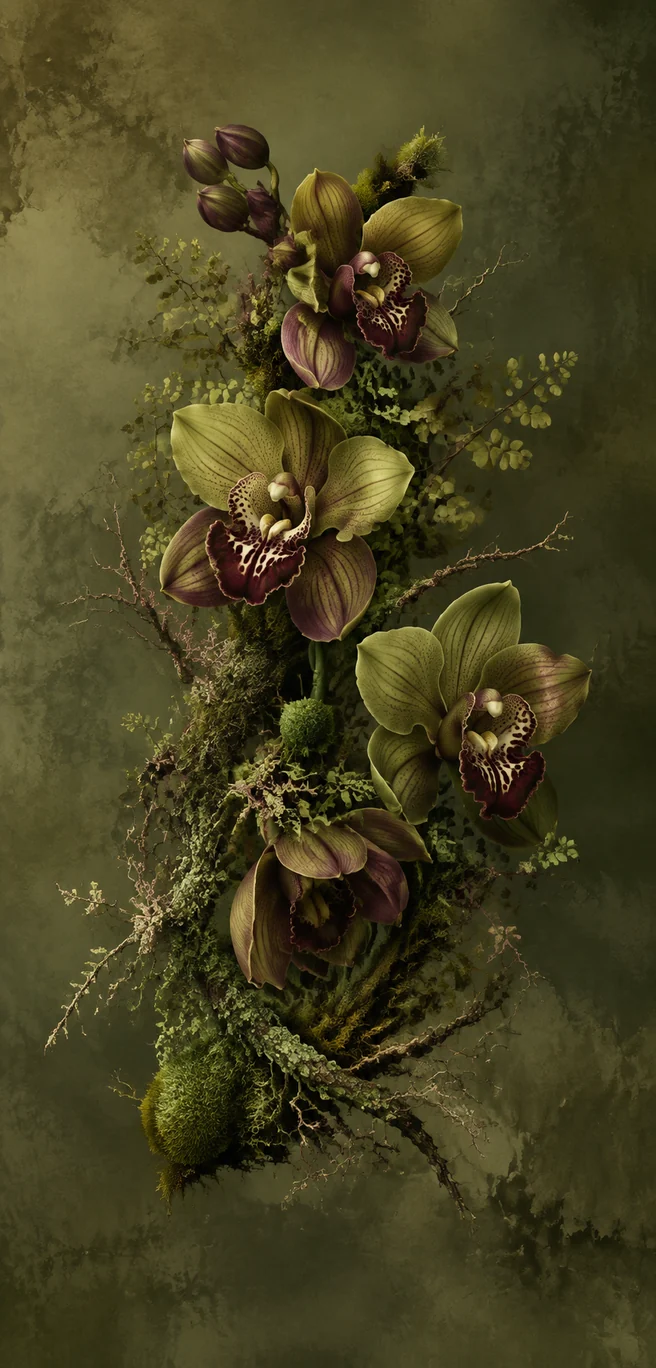 苔間蘭花