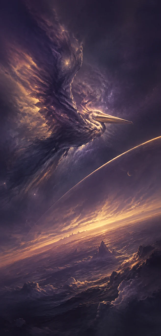 Pelícano de nebulosa