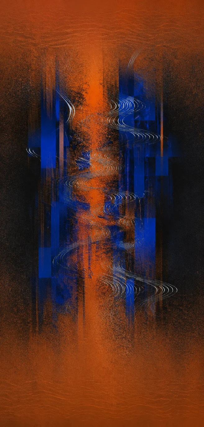 Estática naranja
