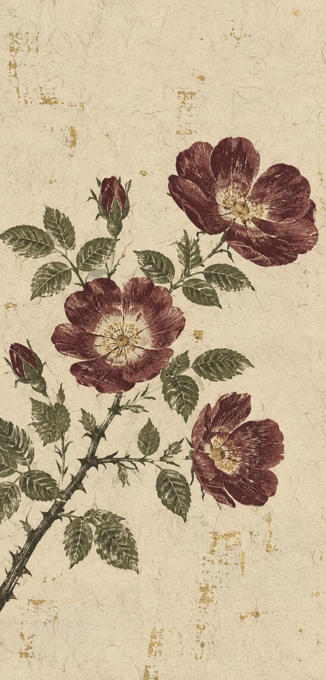 瓷白野薔薇