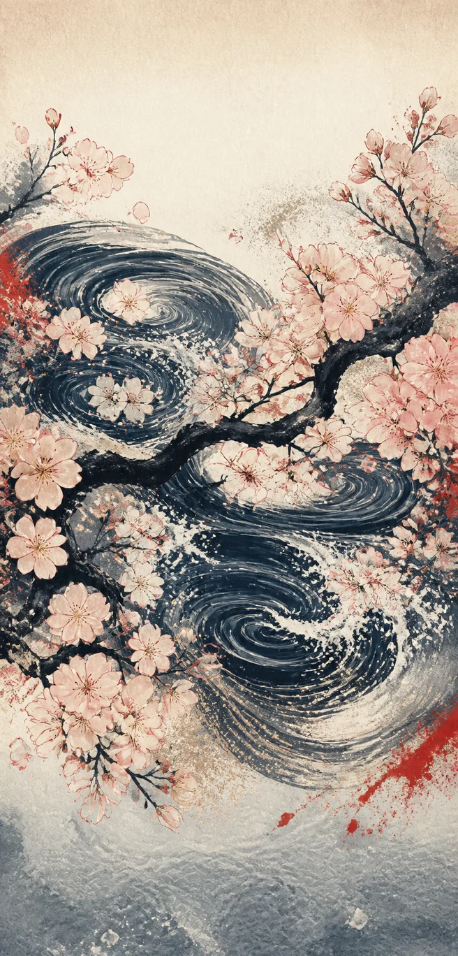 櫻花流光