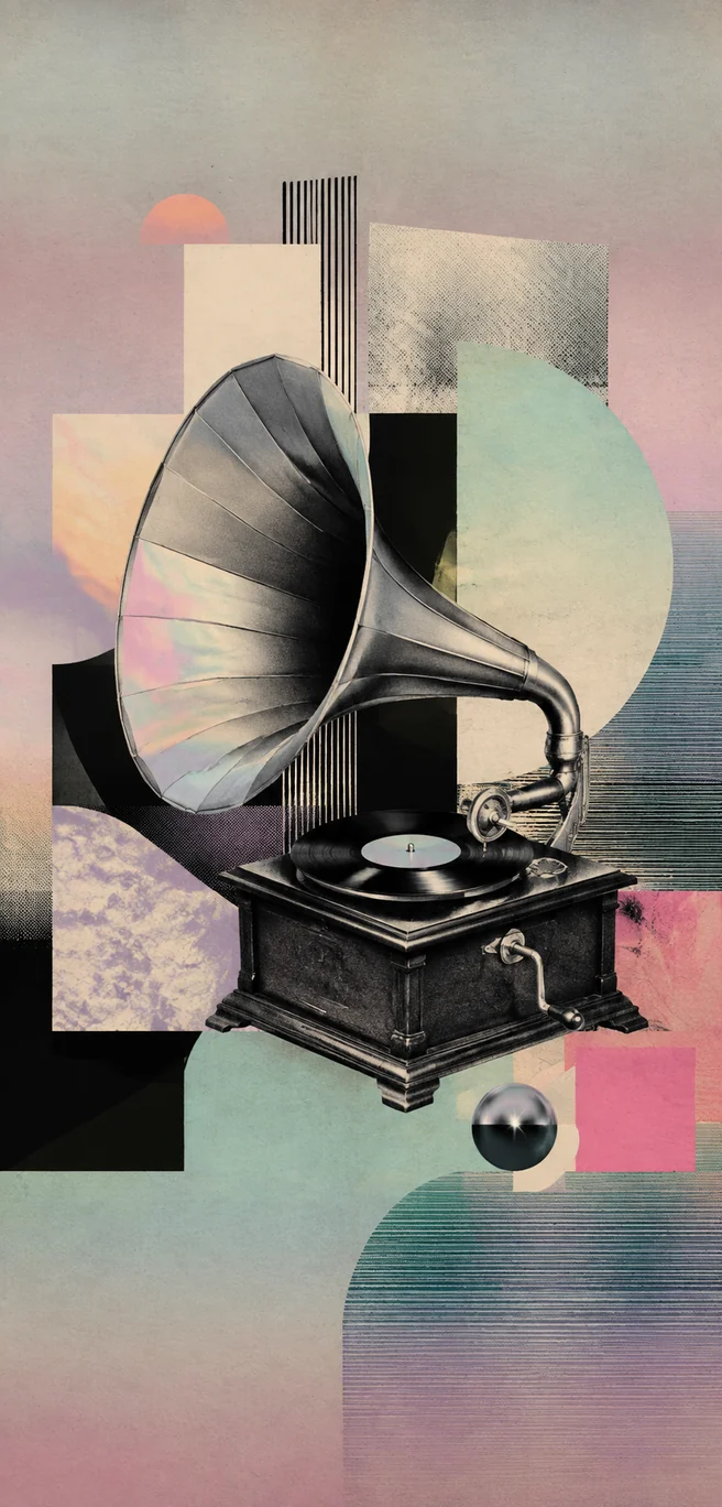 Silver Phonograph