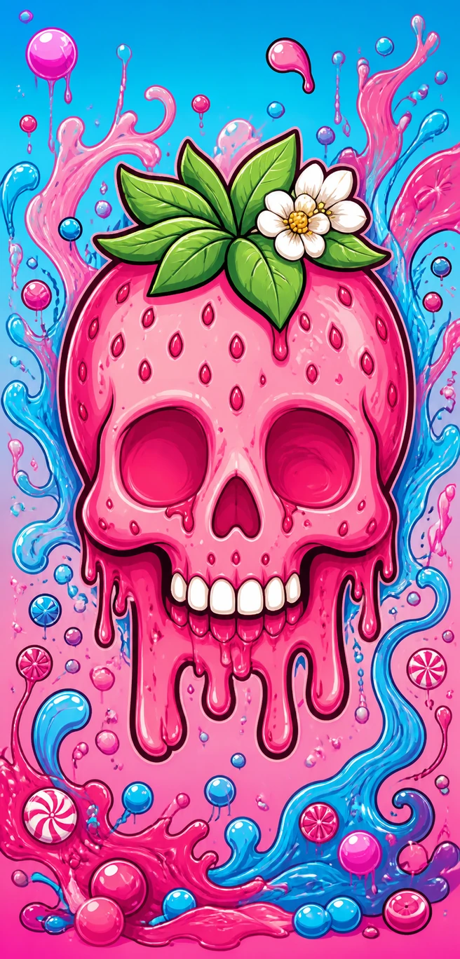 Calavera de fresa