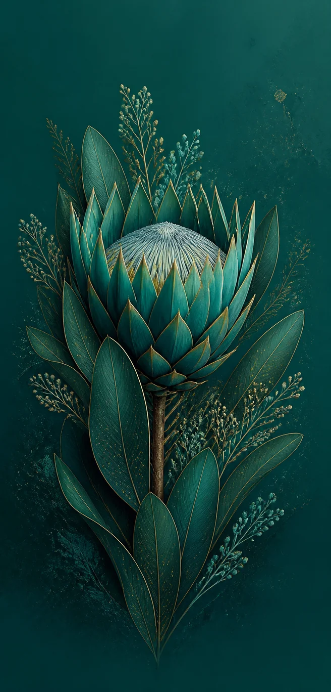 青綠帝王花